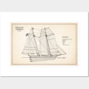 United States Revenue Cutter Louisiana - SD Posters and Art